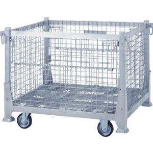 テイモー　メッシュ吊りパレット　キャスター付　１０００×１２００×９９０　７００ｋｇ