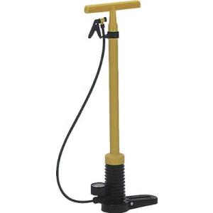 フルプラ　空気入れ“ダイヤポンプ”（圧力計付・減圧タンク付）　イエロー