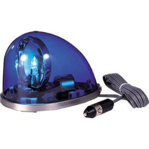 パトライト　流線型回転灯　青　DC24V　ゴムマグネット　HKFM-102G-B