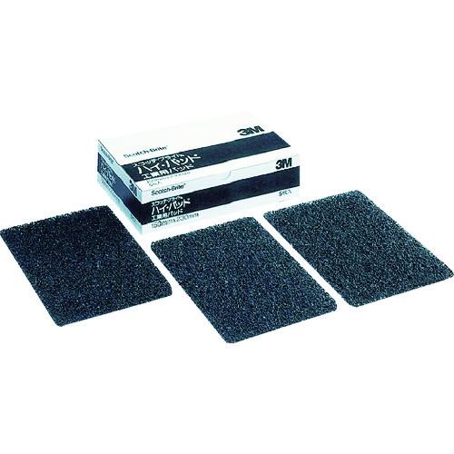 (在庫限り)３Ｍ　スコッチ・ブライト　工業用パッド　ハイパッド　＃１５０相当　黒　ＢＯＸ（５枚入）　