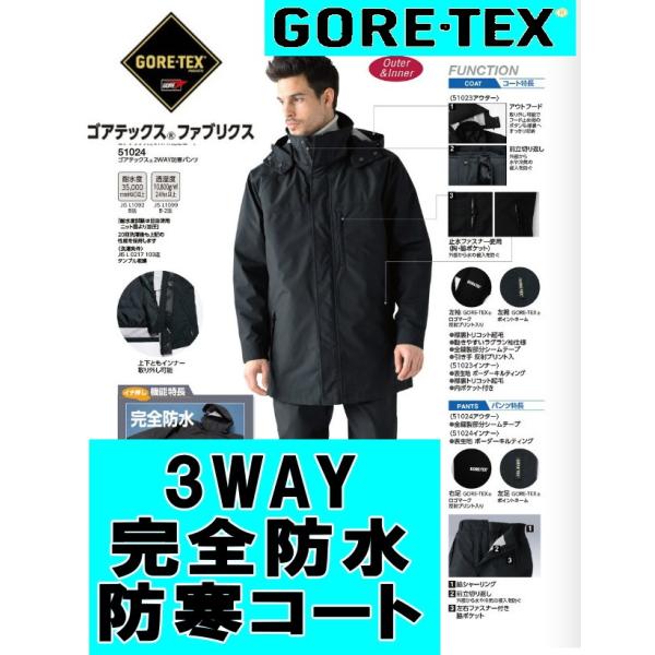 【廃盤】GORE-TEX　ゴアテックス コート ジャンバー 防寒 メンズ 3WAY