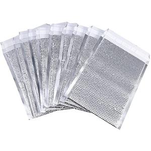 10枚入 保冷バッグ クーラーバッグ 保冷袋 保温袋 無臭 耐熱性と耐寒性 鮮度を保持 抗菌 ピクニック/昼食/旅行/キャンプ用 シルバー