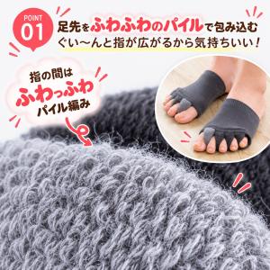 ふわふわ足指カバー 1足 左右セット 足指セパ...の詳細画像2