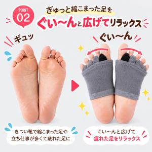 ふわふわ足指カバー 1足 左右セット 足指セパ...の詳細画像3