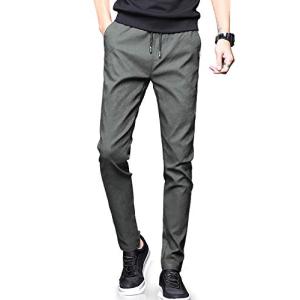 NEWHEY チノパン メンズ スキニーパンツ スーパーストレッチ スウェット細身デザイン 大きいサイズ ブラック ネイビー グレー カーキ