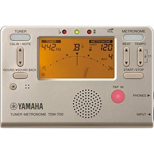 ヤマハ YAMAHA チューナーメトロノーム ゴールド TDM-700G チューナーとメトロノームが...