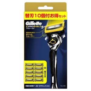 【替刃10個付】ジレット プロシールド フレックスボール搭載 本体+替刃10個付 Gillette