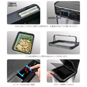 ゴミ箱 自動開閉 48L センサー付 センサー...の詳細画像4