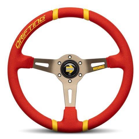 MOMO/モモ DRIFTING（ドリフティング）マイクロファイバーRED  350Φ 85mm D...