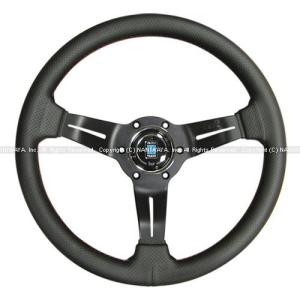 NARDI/ナルディ SPORTS（スポーツ） タイプラリー パンチングレザー/ブラックスポーク 33φ 商品番号：N753｜e-naniwaya