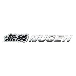 無限/MUGEN メタル立体エンブレム クロームメッキ/ブラック  商品番号：90000-YZ8-DV63-BK｜e-naniwaya