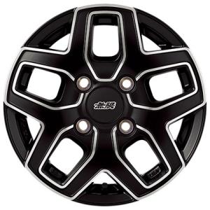 無限（MUGEN） MDY 15インチ ブラッククリアミラーフェイス 4本