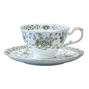 ノリタケ Noritake アミ ティー・コーヒー碗皿ペアセット(金・銀