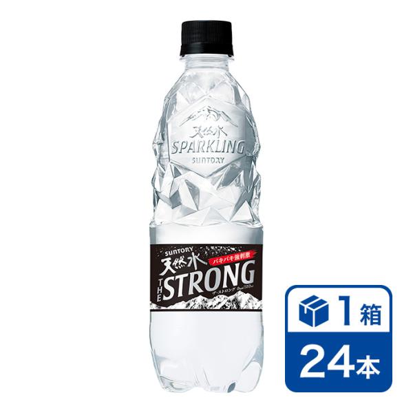 サントリー THE STRONG 天然水 スパークリング 510ml 24本入(SUNTORY 炭酸...