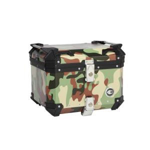 【送料無料】COOCASE（クーケース）アルミトップケース Q1｜CCX450JU ｜ジャングル｜容量：45L｜e-net