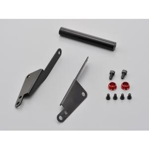 【K】デイトナ（DAYTONA）スクリーンマウントバーホルダー トリシティ125/155用 スチール製電着黒塗装仕上げ。 (93813)｜e-net