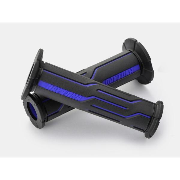 デイトナ（DAYTONA） GRIPPY GRIP　22.2φ　GG-D-LINE　ブラック×ブルー...