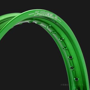 ZETA（ジータ） Z-WHEEL（Zウィール） R50リム　フロント グリーン(D7896)｜e-net