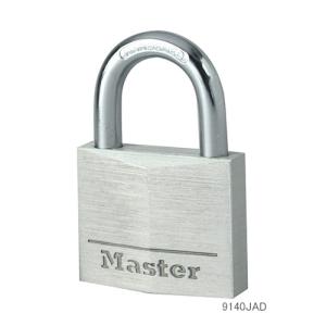 【在庫有】【送料無料】[同梱・代引不可]マスターロック(Master Lock)盗難防止用品 アルミボディ シリンダー式南京錠｜シルバー｜9140JAD｜e-net