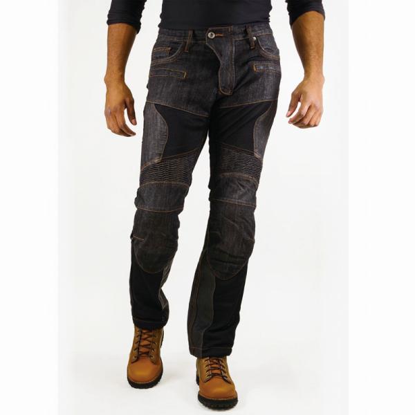 コミネ(KOMINE)WJ-741S S/F P LEATHER M-JEANS BLK WL｜ブラ...