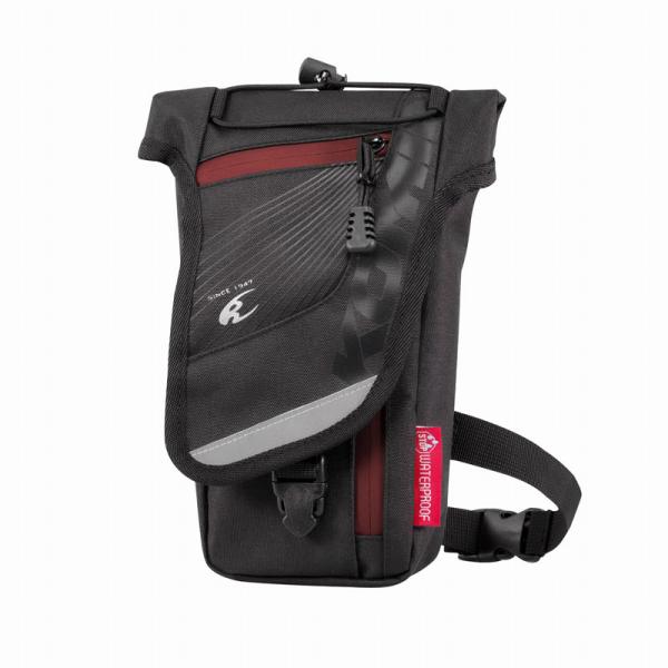 コミネ(KOMINE)SA-245 WP BELT POUCH Black/レッド F｜ブラック/レ...
