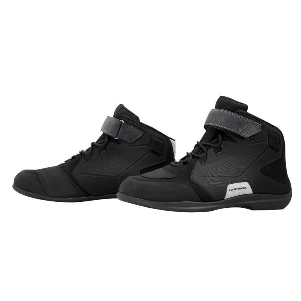 コミネ(KOMINE)BK-088  WP R SHOES Solid-Black 25.5｜Sol...