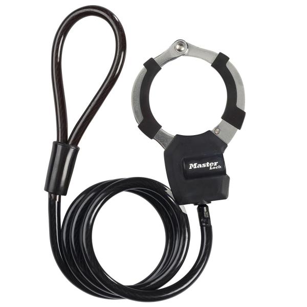 マスターロック(Master Lock)盗難防止用品 手錠型ケーブルロック(ブラック) 8275JA...