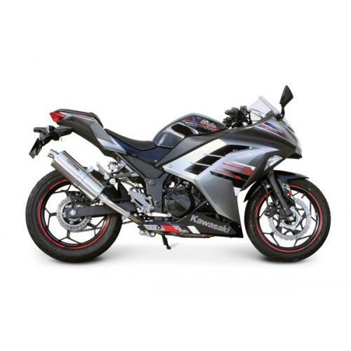 SP武川（タケガワ）パワーサイレントオーバルマフラー Ninja250　EX250L-A00049〜...