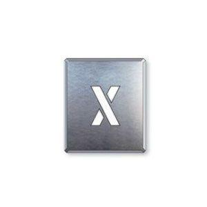 駐車場 路面表示 吹付用プレート『X』吹き付け マーキング ステンシル 型板 アルファベット 表示 ...