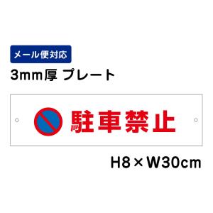 駐車禁止 ピクト表示 /H8×W30cm プレート 看板プレート　商品番号：ATT-102｜e-netsign
