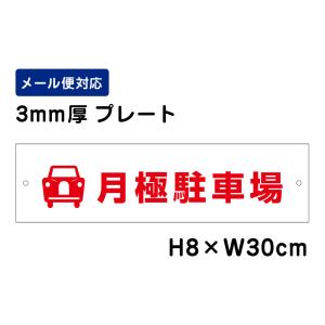 月極駐車場 ピクト表示 /H8×W30cm プレート 駐車場 看板 プレート　商品番号：ATT-1504｜e-netsign