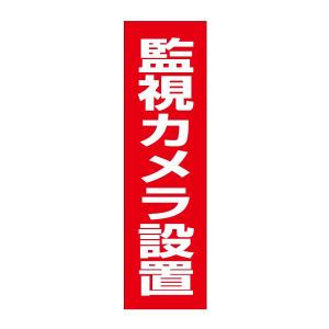 監視カメラ設置 注意 ステッカー H35×W10cm 防犯ステッカー シール 駐車場 カメラ OP-43STT｜e-netsign