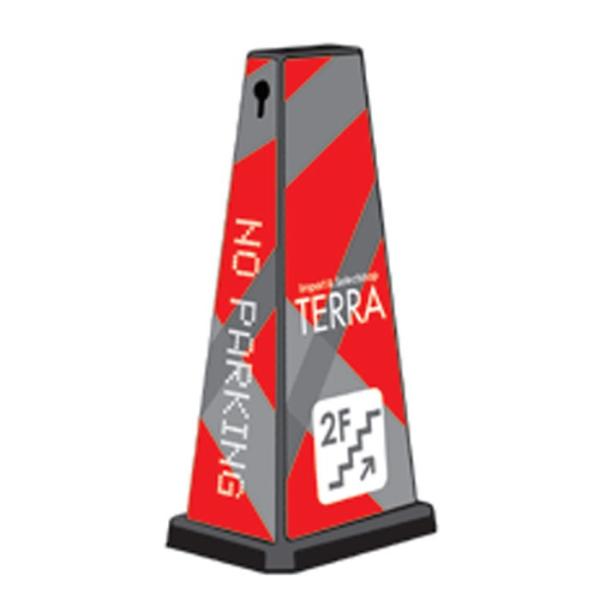 駐車禁止 スタンド看板 ミセルメッセージポールワイド 案内看板 店舗看板 NOPARKING ここに...