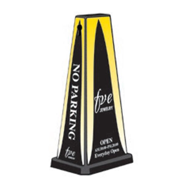 駐車禁止 スタンド看板 ミセルメッセージポールワイド 注意看板 店舗看板 NOPARKING 駐車ご...