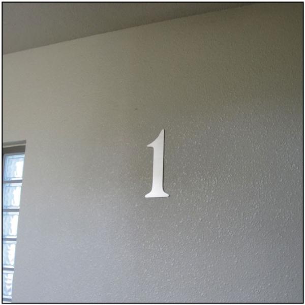 棟数表示サイン ステンレス切り文字 H300×t5mm おしゃれ 棟数表示 棟数案内板 マンション看...