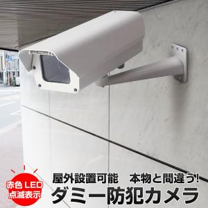 屋外対応 ダミー防犯カメラ 監視カメラ LED付き 電池式 駐車場 公共施設 アパート マンション ビル 店舗 防犯対策 犯罪防止　VDC-430｜e-netsign