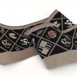 半幅帯 博多帯  オーダー商品 ＊＊半幅帯 両面柄 博多帯