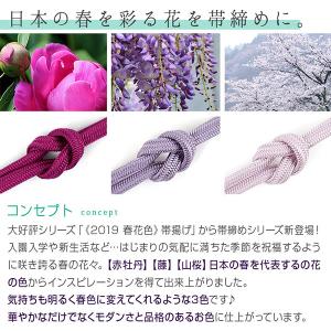 細平唐組 帯締め 京都老舗 帯締機屋 謹製 春...の詳細画像2