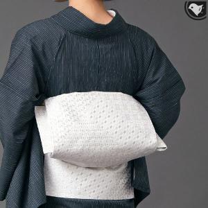 名古屋帯 西陣織老舗機屋 謹製 切子割付文様 経浮かし錦織