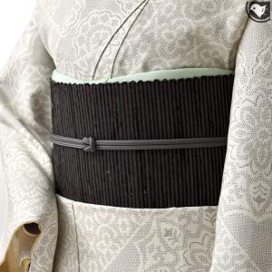 桐生 高光織物 謹製 裂き織 絹咲紬 八寸 名古屋帯 正絹 日本製｜e-obiya