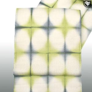 桐生絞 泉織物 謹製 紬地 九寸 名古屋帯 日...の詳細画像1