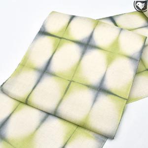 桐生絞 泉織物 謹製 紬地 九寸 名古屋帯 日...の詳細画像3