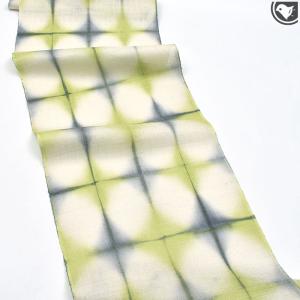 桐生絞 泉織物 謹製 紬地 九寸 名古屋帯 日...の詳細画像4