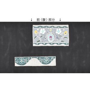京型染め ボタニカル文様 九寸 名古屋帯 正絹...の詳細画像2