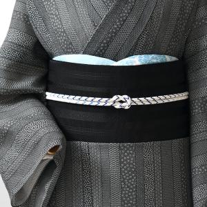 ＜新色/漆黒＞博多帯 単衣/夏 紗献上 黒木織物 謹製 五献上柄 紗 両もじり 金印 八寸 名古屋帯 正絹 日本製 お仕立て代込 送料無料［商品番号：22331］