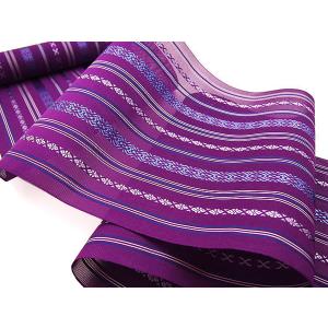 博多帯 名古屋帯 博多帯 夏帯 紗献上 おびや限定色「夏紫」黒木織物