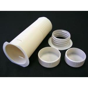 業務用】【因幡電工/INABA】エアコンキャップ AC-75-I 75Φ用 ABS製（1