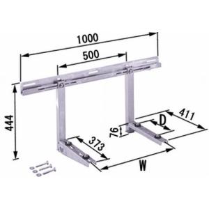 日晴金属 クーラーキャッチャー 壁面用 C-KZG-L CKZGL : 住設と電材の