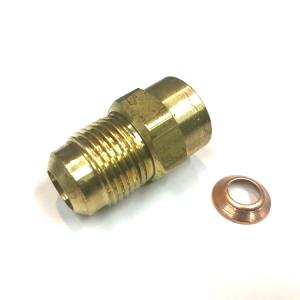異径ユニオン　3/8×1/2 タスコ　TA241H ③ 異径フレアユニオン(3/8×1/2インチ 2個入) TA241H イチネン