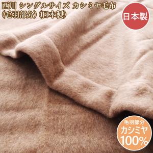 西川（nishikawa） カシミヤ毛布 シングルサイズ 140x200cm 日本製 T